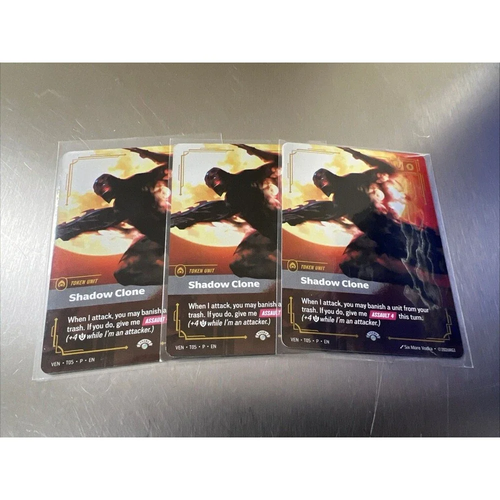 Shadow Clone   Tentacle Riftbound Vendetta Vault Token Promo - Set Of 3